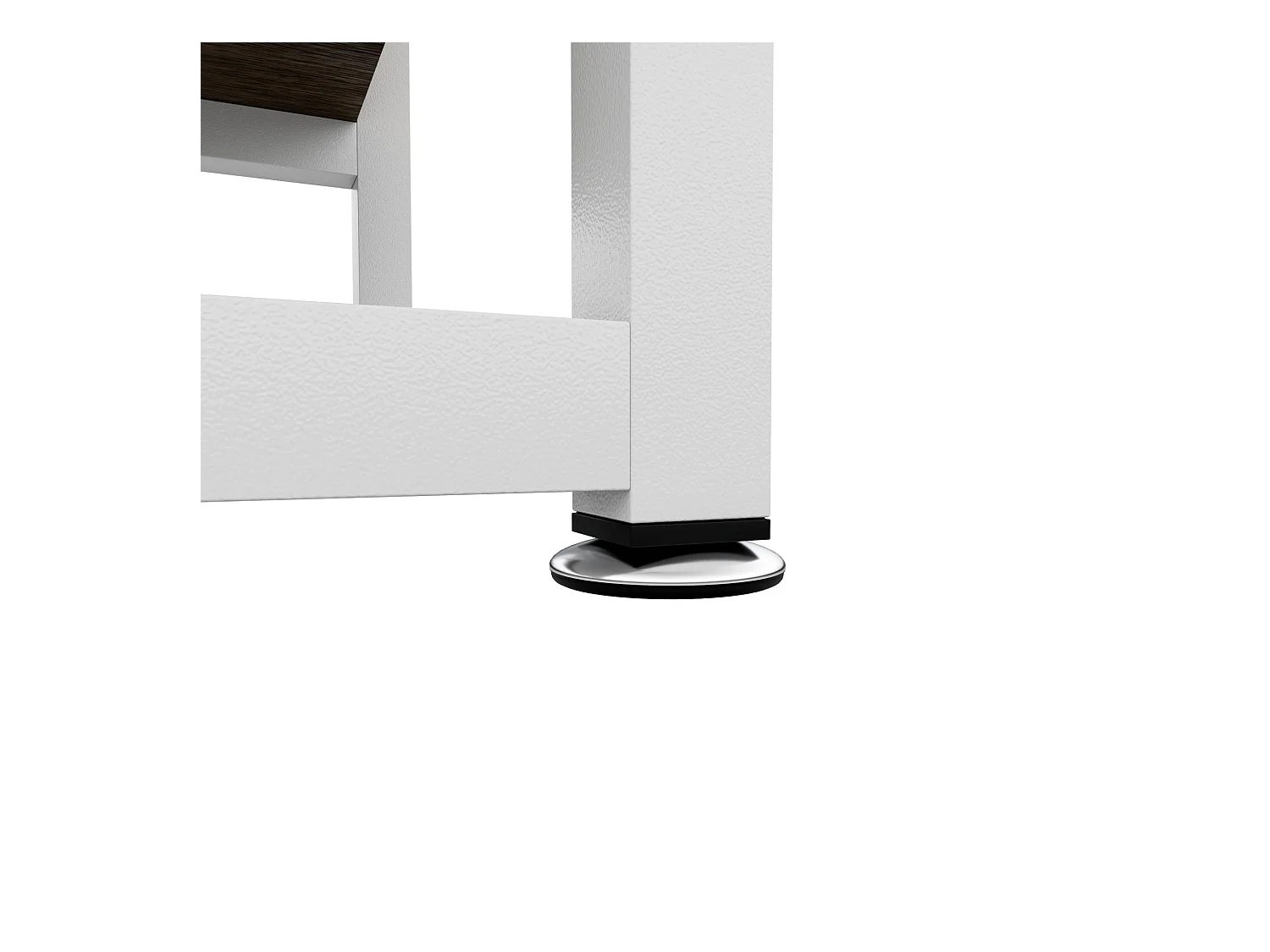 Edo - Scaffale Libreria a Muro 76x162,5x33,5 cm 3 Ripiani con Mobiletto 2 Ante in Legno Oak Struttura in Metallo Bianco