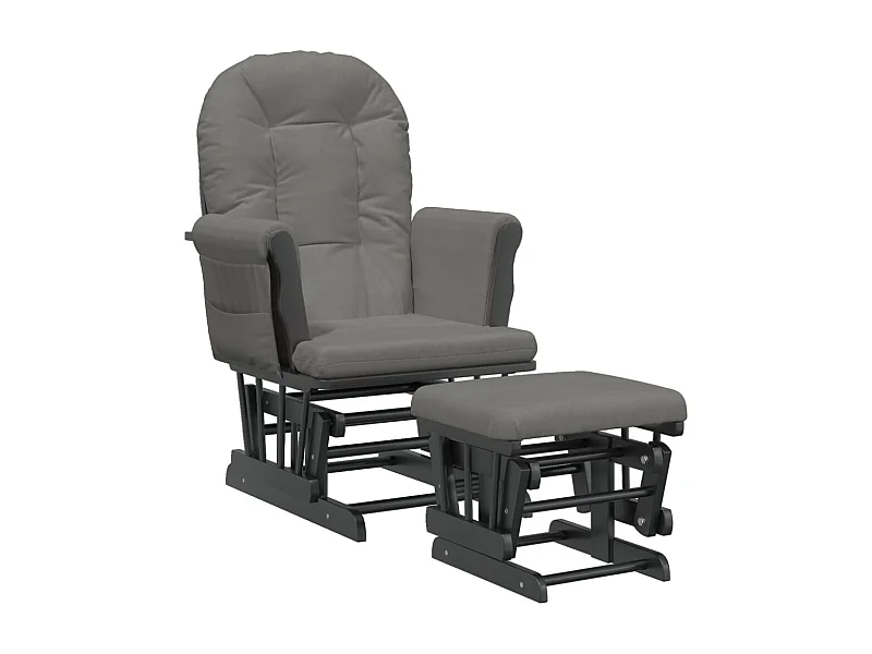 Fauteuil de relaxation chaise tissu grise 70 x 72 x 107 cm DEC028743