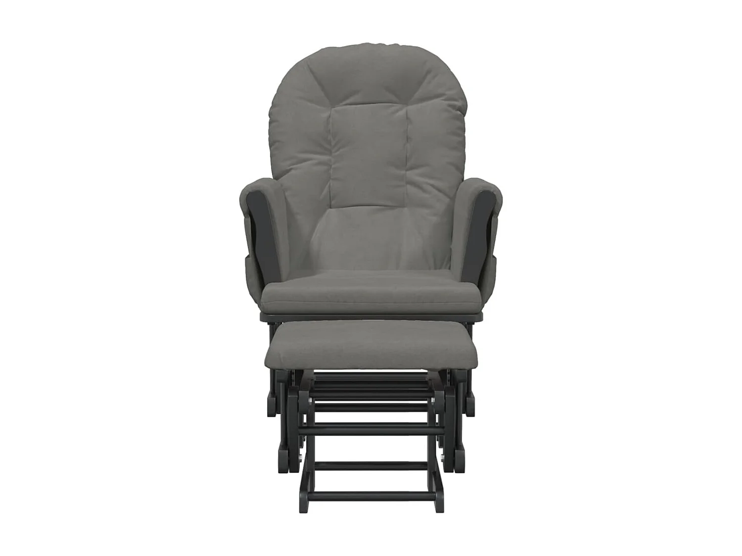 Fauteuil de relaxation chaise tissu grise 70 x 72 x 107 cm DEC028743