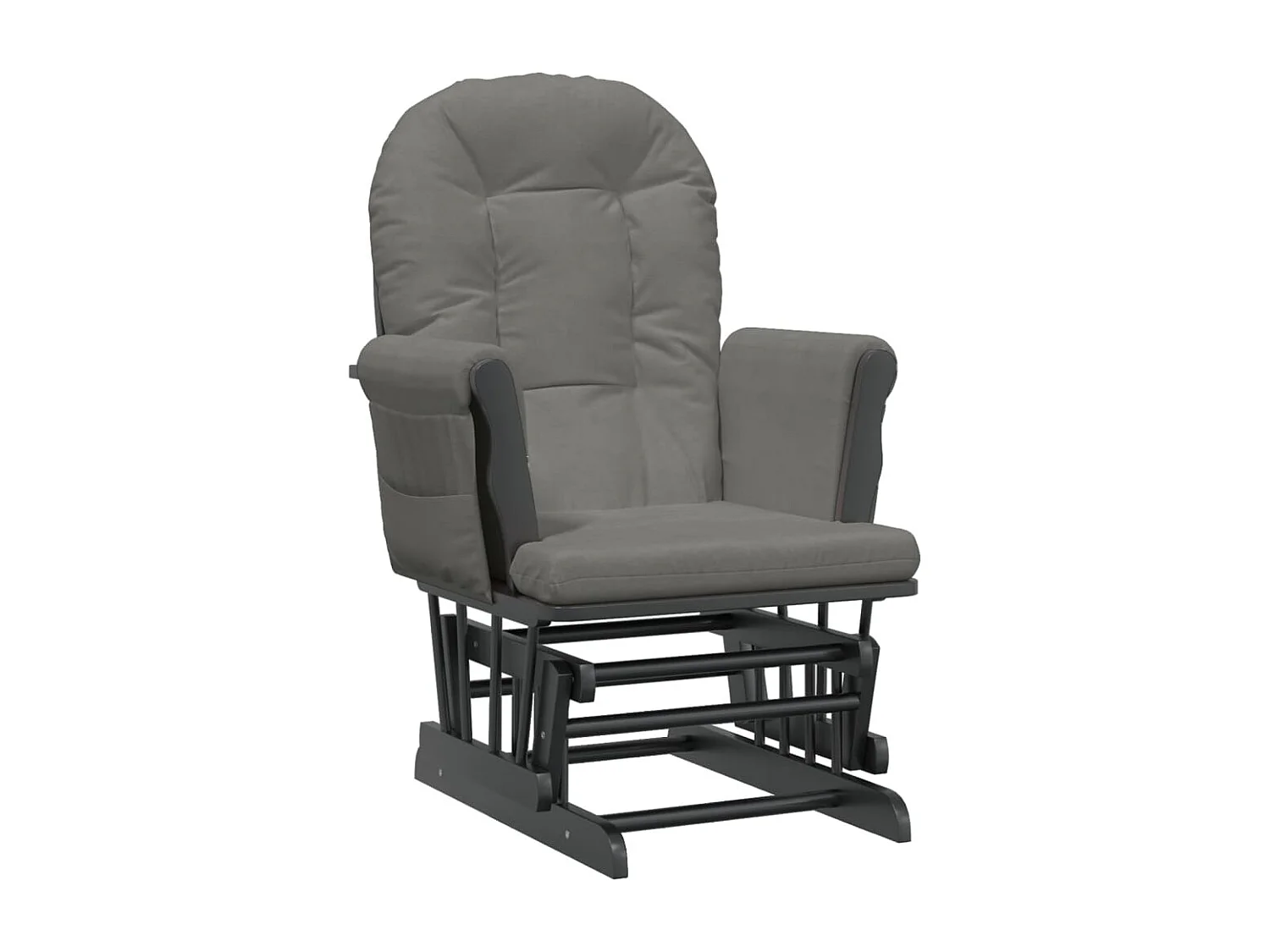 Fauteuil de relaxation chaise tissu grise 70 x 72 x 107 cm DEC028743