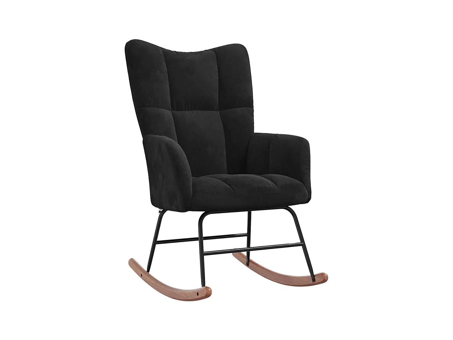 Fauteuil à bascule d'allaitement noire 61 x 78 x 98 cm DEC029064