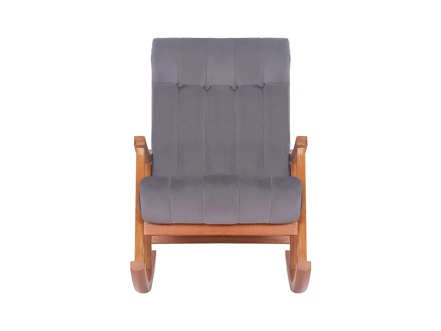 Fauteuil à bascule en bois marron 62 x 92 x 98 cm FAB10082