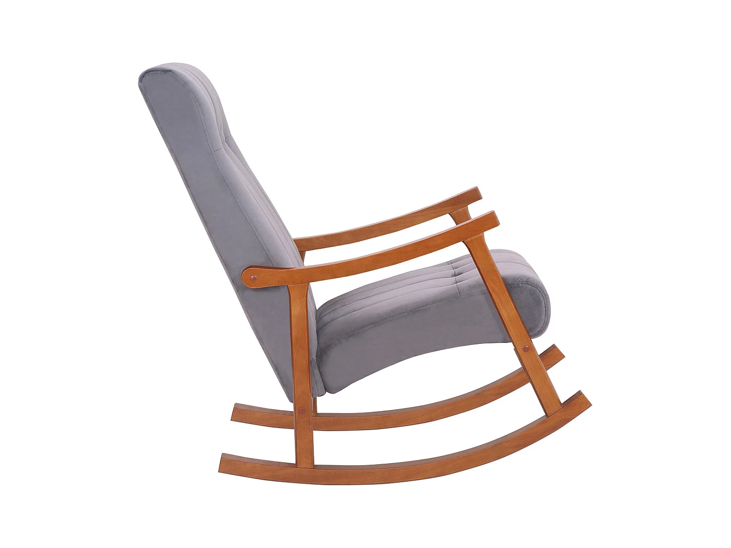 Fauteuil à bascule en bois marron 62 x 92 x 98 cm FAB10082
