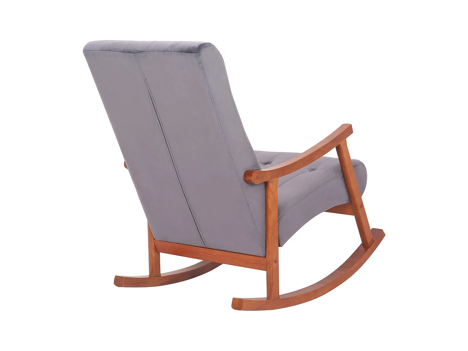 Fauteuil à bascule en bois marron 62 x 92 x 98 cm FAB10082