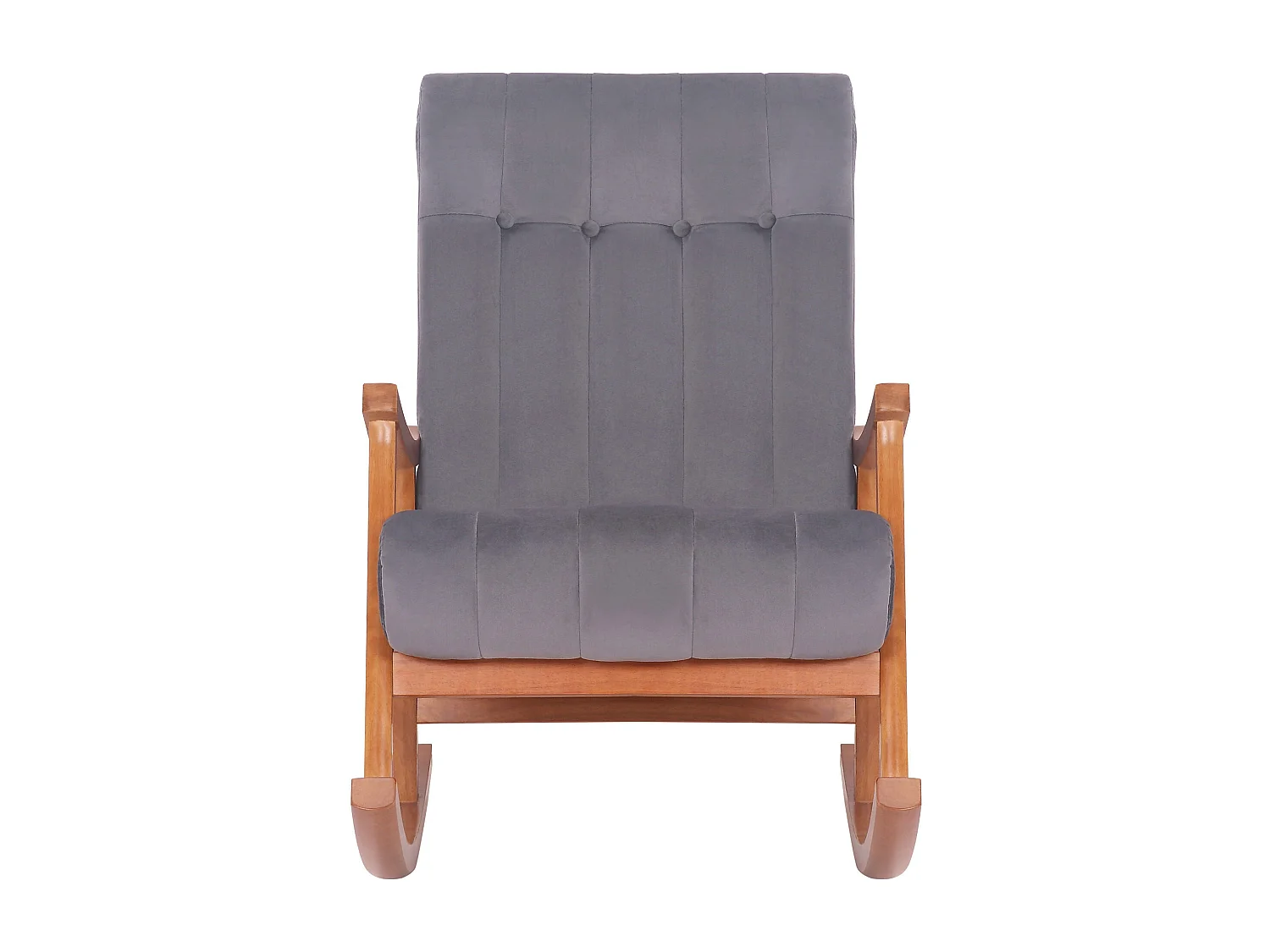 Fauteuil à bascule en bois marron 62 x 92 x 98 cm FAB10082