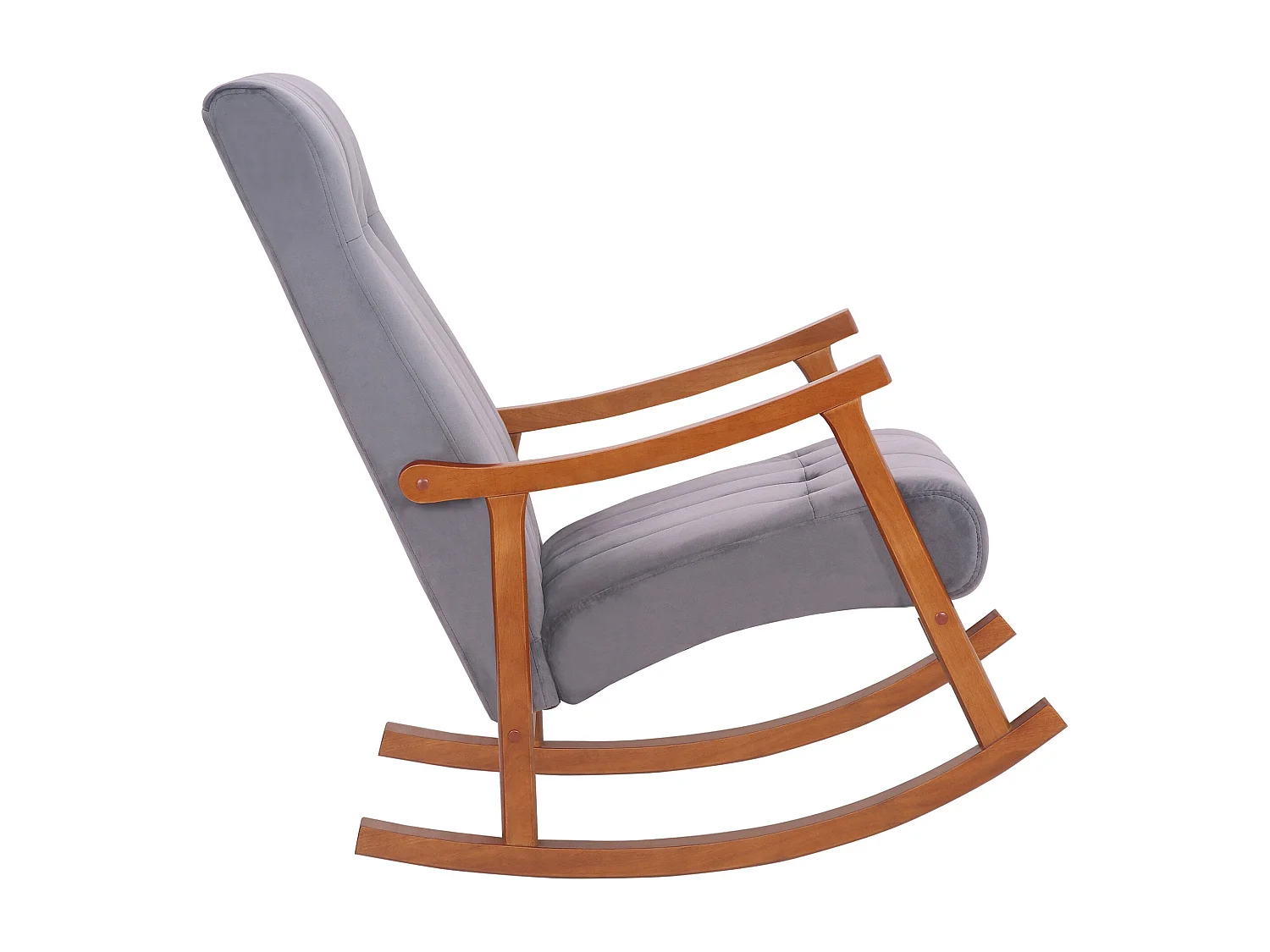 Fauteuil à bascule en bois marron 62 x 92 x 98 cm FAB10082