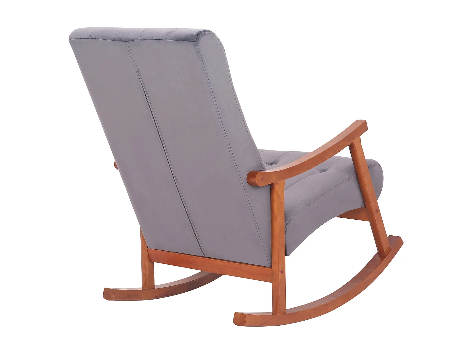 Fauteuil à bascule en bois marron 62 x 92 x 98 cm FAB10082