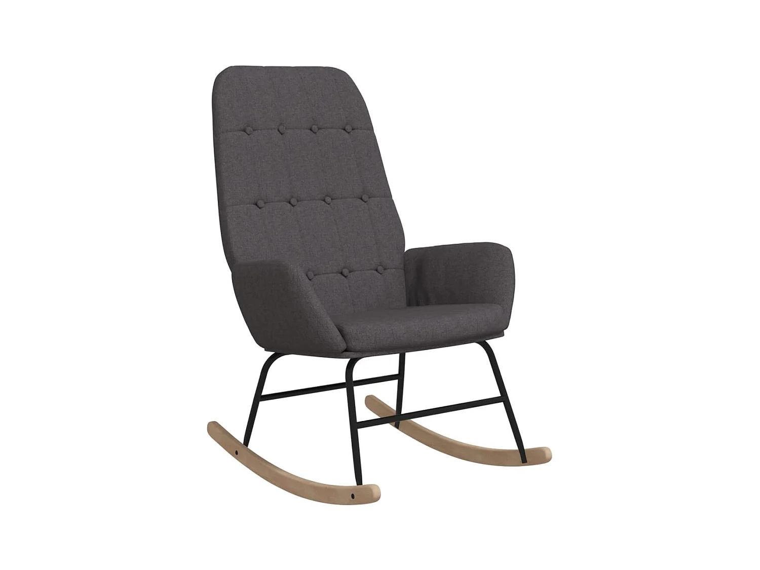 Fauteuil à bascule d'allaitement tissu grise 70 x 79 x 101 cm DEC028983