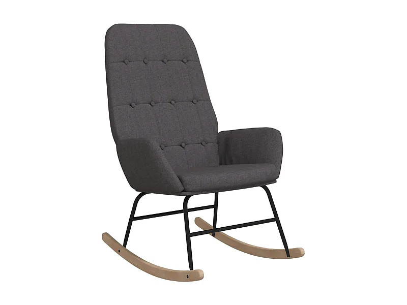Fauteuil à bascule d'allaitement tissu grise 70 x 79 x 101 cm DEC028983