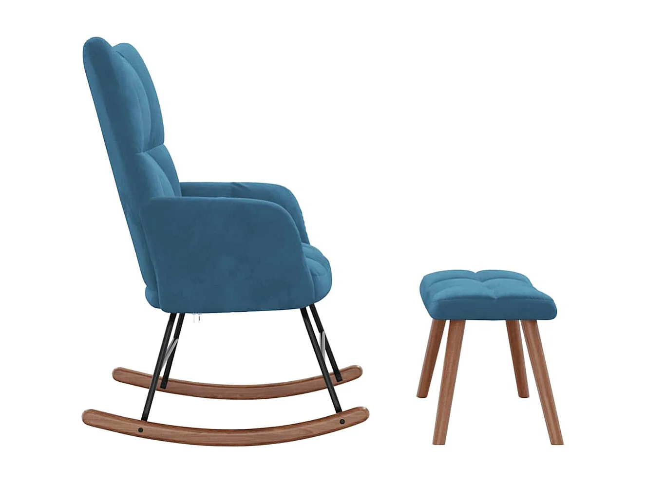 Fauteuil à bascule d'allaitement bleue 61 x 78 x 98 cm DEC028775