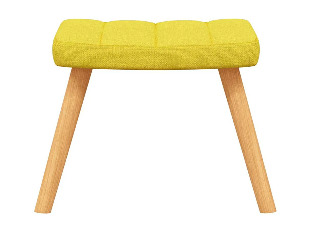 Fauteuil à bascule avec tissu jaune 61 x 78 x 98 cm DEC028878