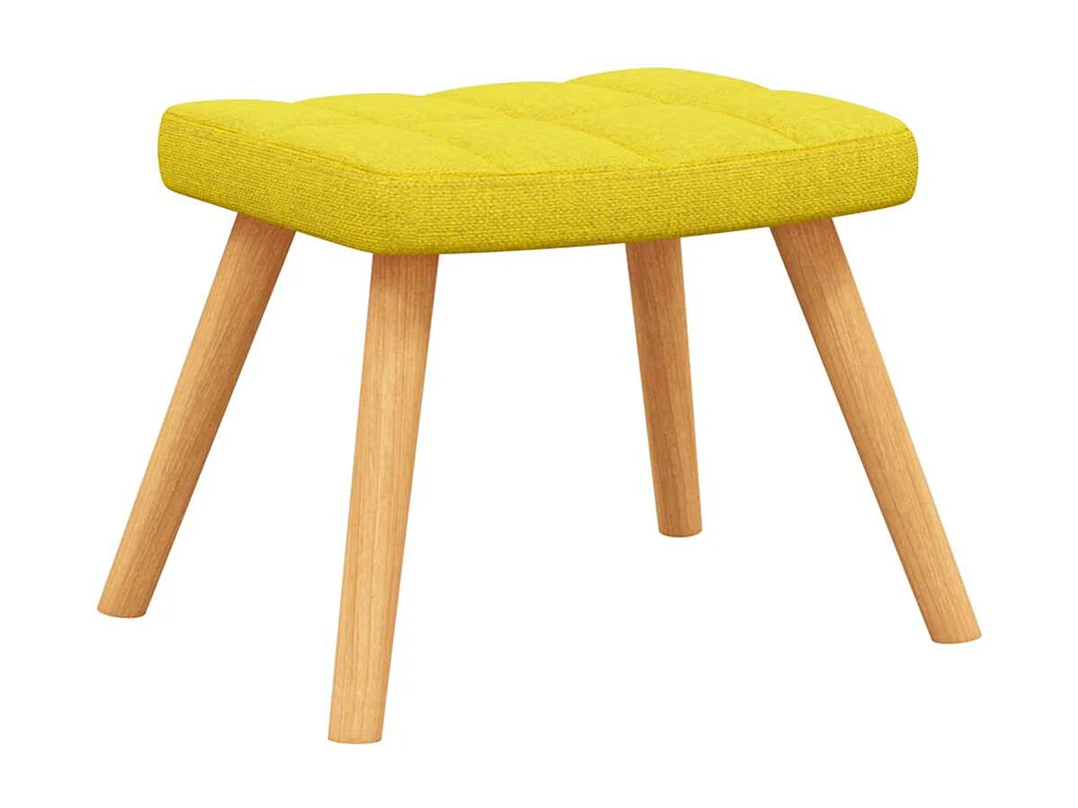 Fauteuil à bascule avec tissu jaune 61 x 78 x 98 cm DEC028878