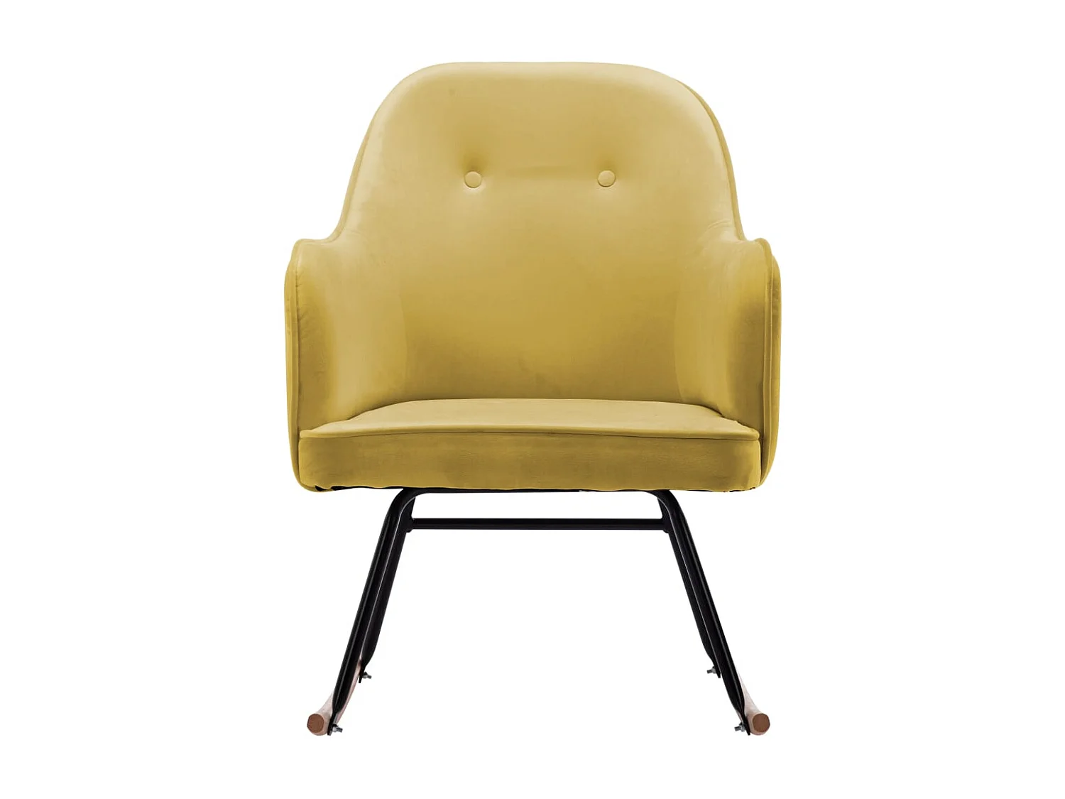 Fauteuil à bascule d'allaitement jaune 60 x 74 x 84 cm DEC029015