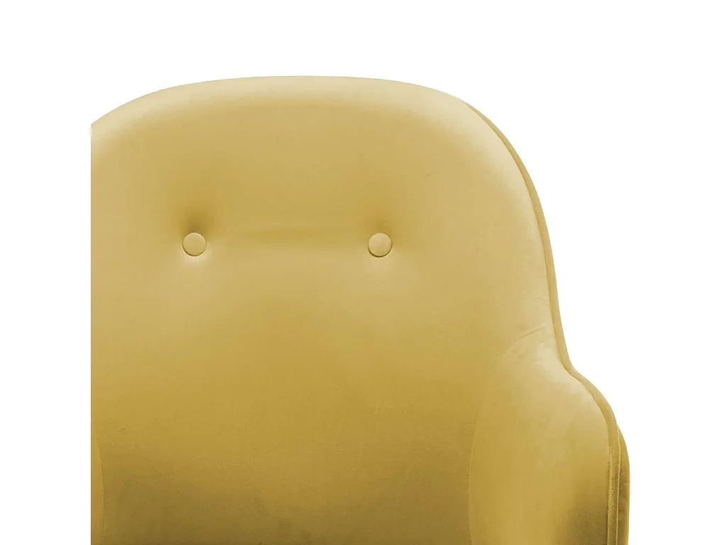 Fauteuil à bascule d'allaitement jaune 60 x 74 x 84 cm DEC029015