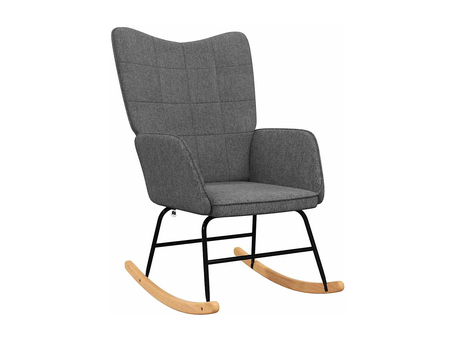 Fauteuil à bascule d'allaitement tissu grise 61 x 78 x 98 cm DEC028876