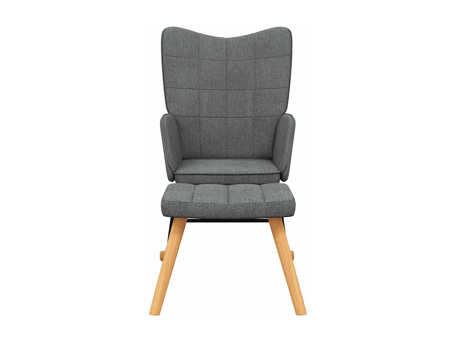 Fauteuil à bascule d'allaitement tissu grise 61 x 78 x 98 cm DEC028876