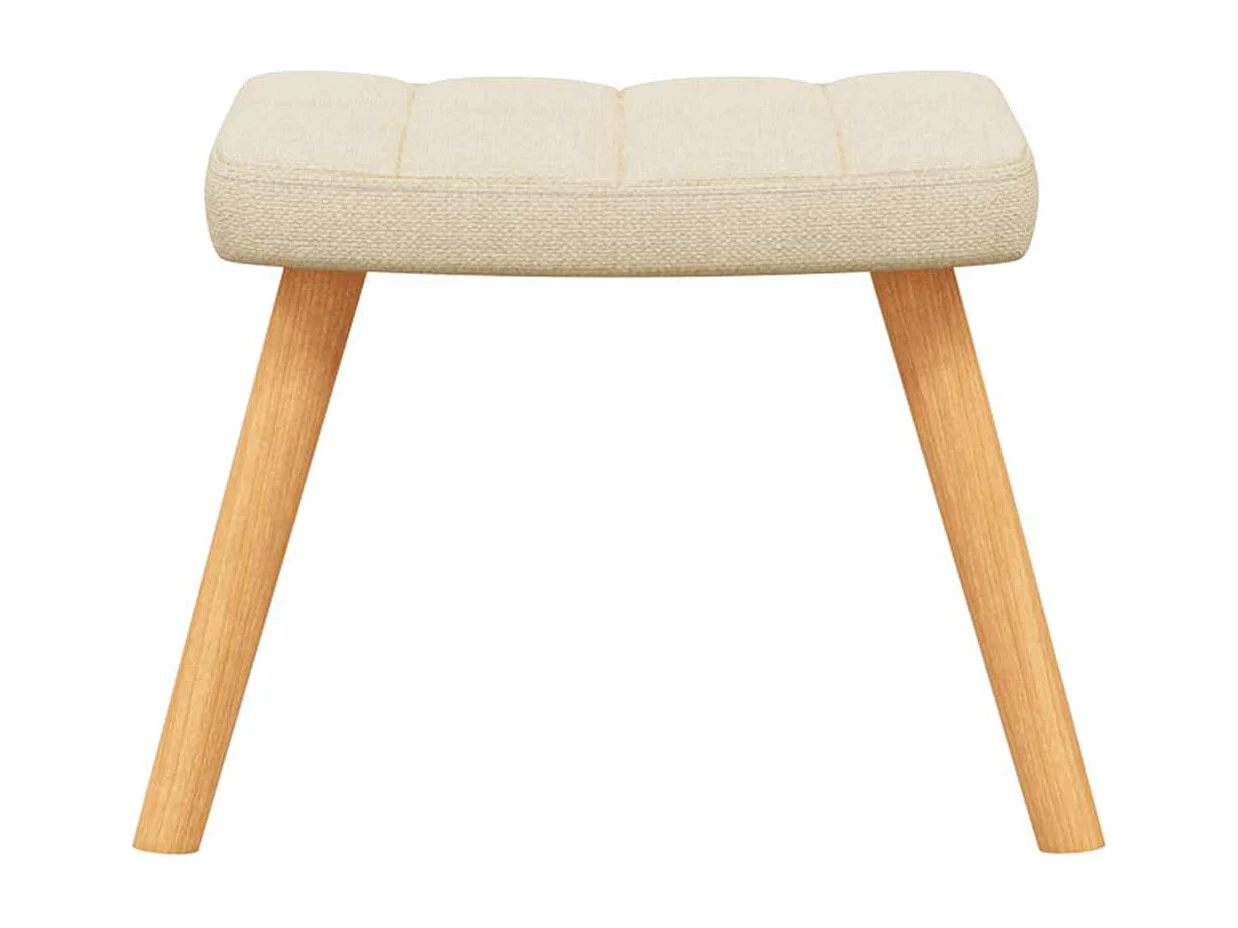 Fauteuil à bascule d'allaitement tissu crème 61 x 78 x 98 cm DEC028870