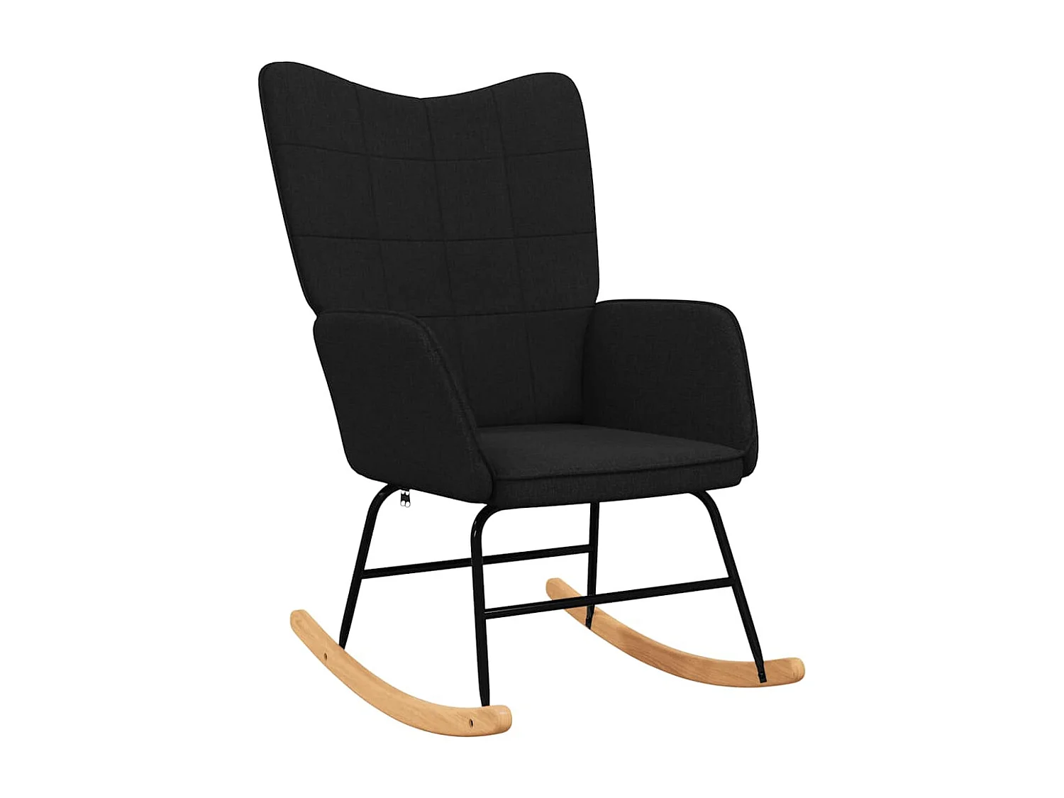 Fauteuil à bascule d'allaitement tissu noire 61 x 78 x 98 cm DEC029054