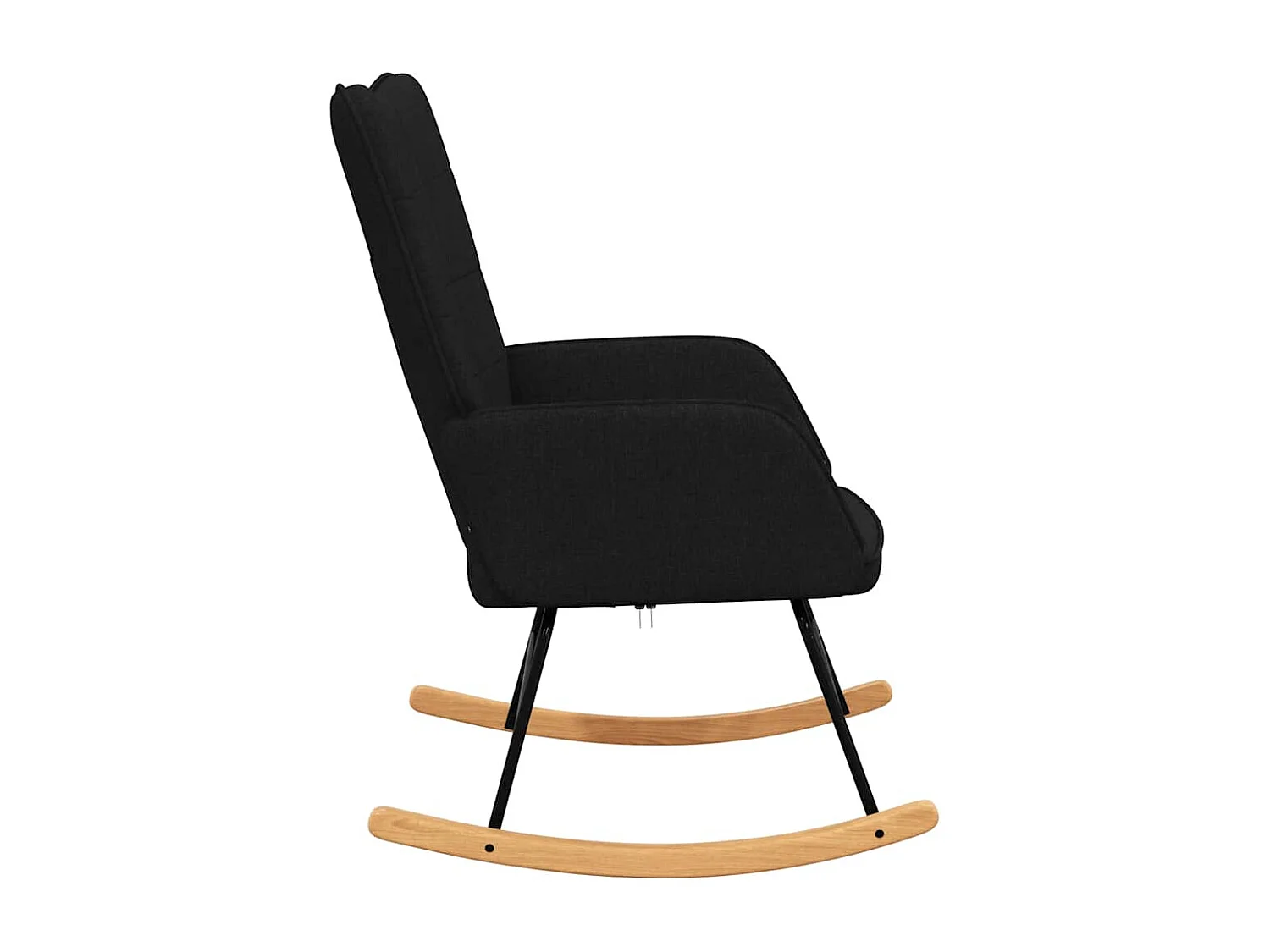 Fauteuil à bascule d'allaitement tissu noire 61 x 78 x 98 cm DEC029054