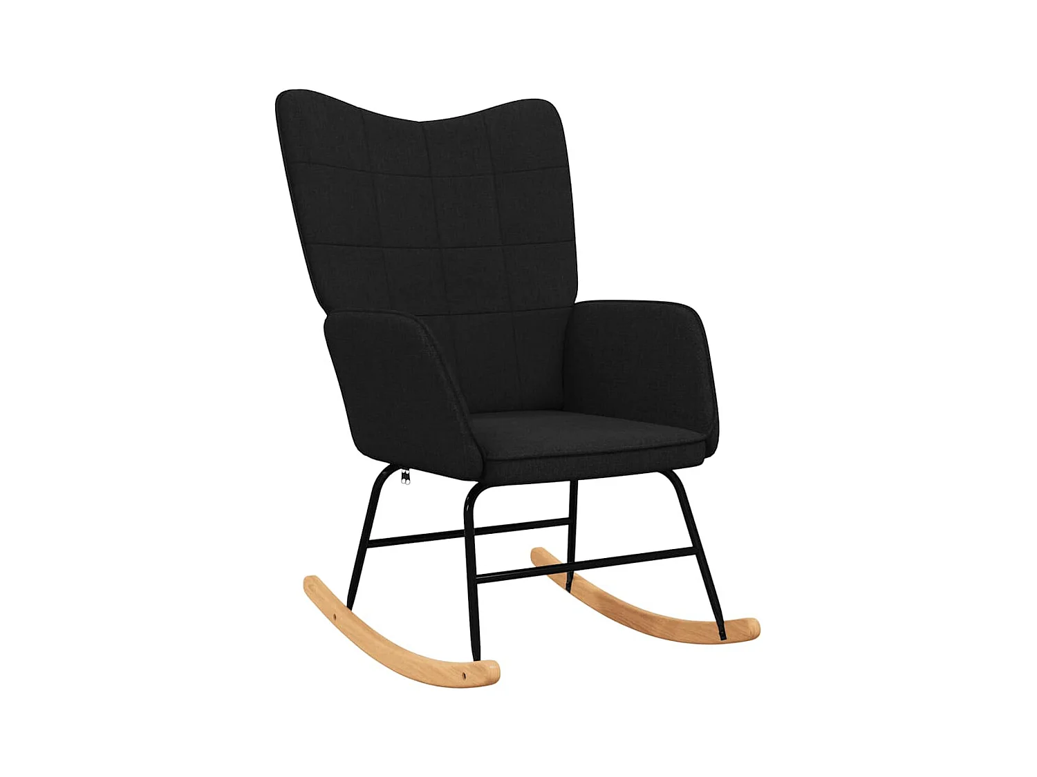 Fauteuil à bascule d'allaitement tissu noire 61 x 78 x 98 cm DEC029054