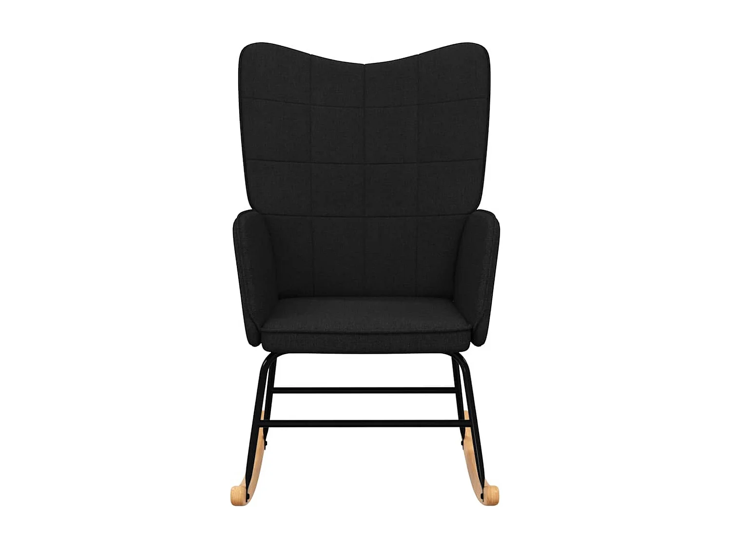 Fauteuil à bascule d'allaitement tissu noire 61 x 78 x 98 cm DEC029054