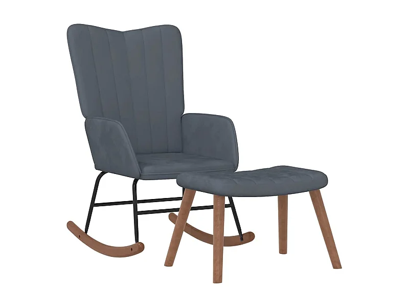 Fauteuil à bascule d'allaitement grise 61 x 78 x 98 cm DEC028803