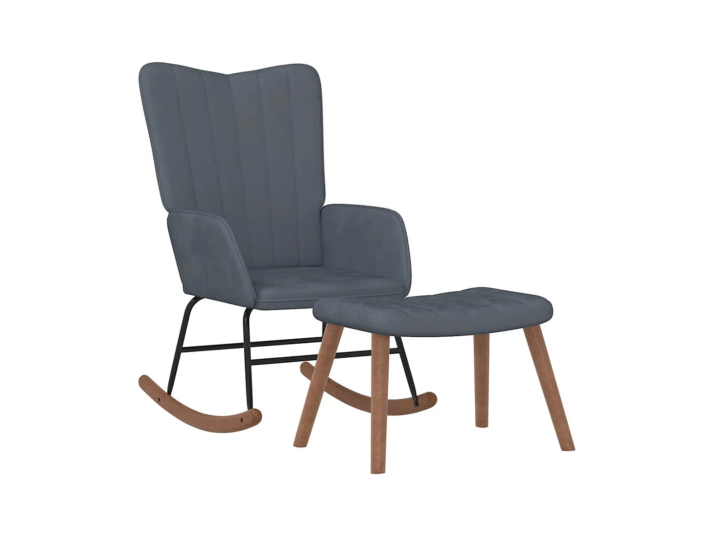 Fauteuil à bascule d'allaitement grise 61 x 78 x 98 cm DEC028803