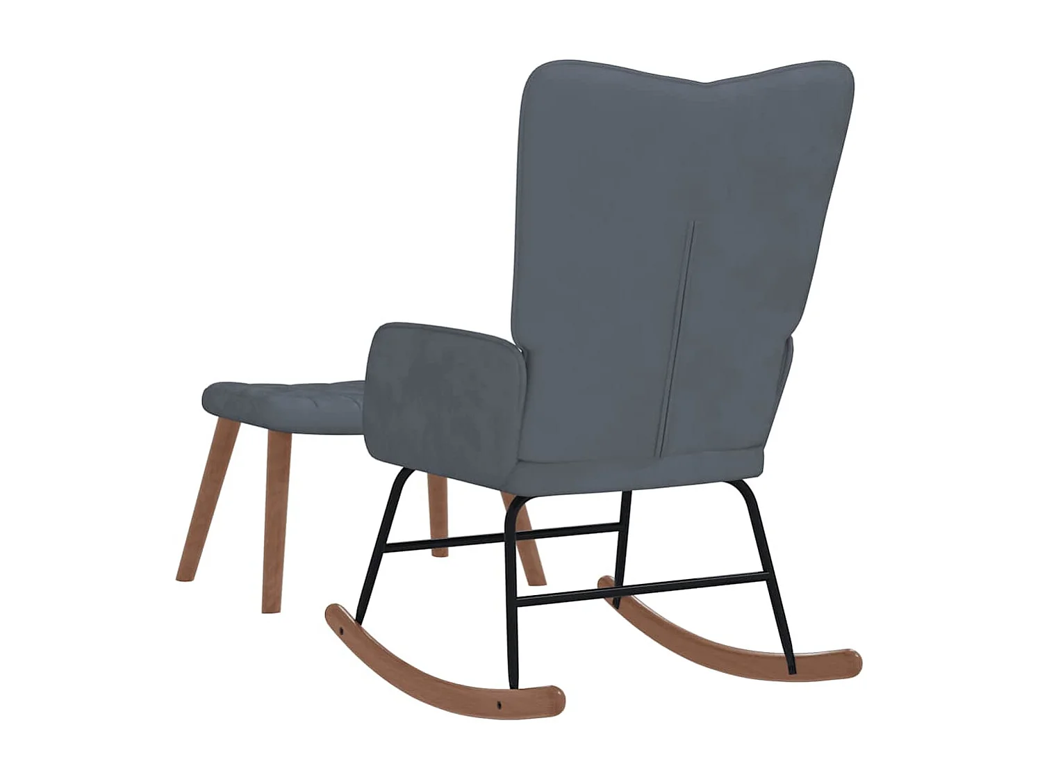 Fauteuil à bascule d'allaitement grise 61 x 78 x 98 cm DEC028803