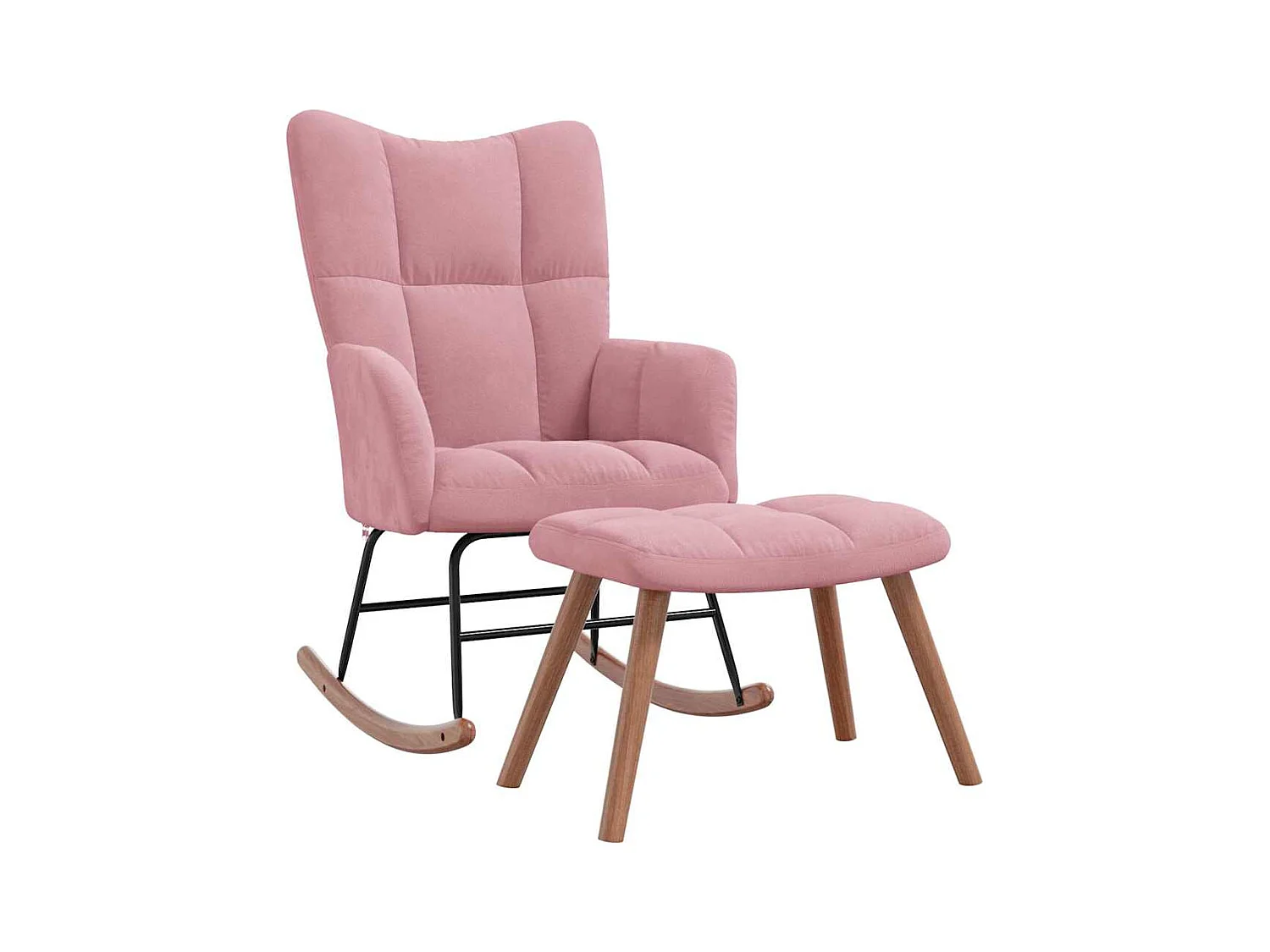 Fauteuil à bascule rembourré 61 x 78 x 98 cm DEC028842