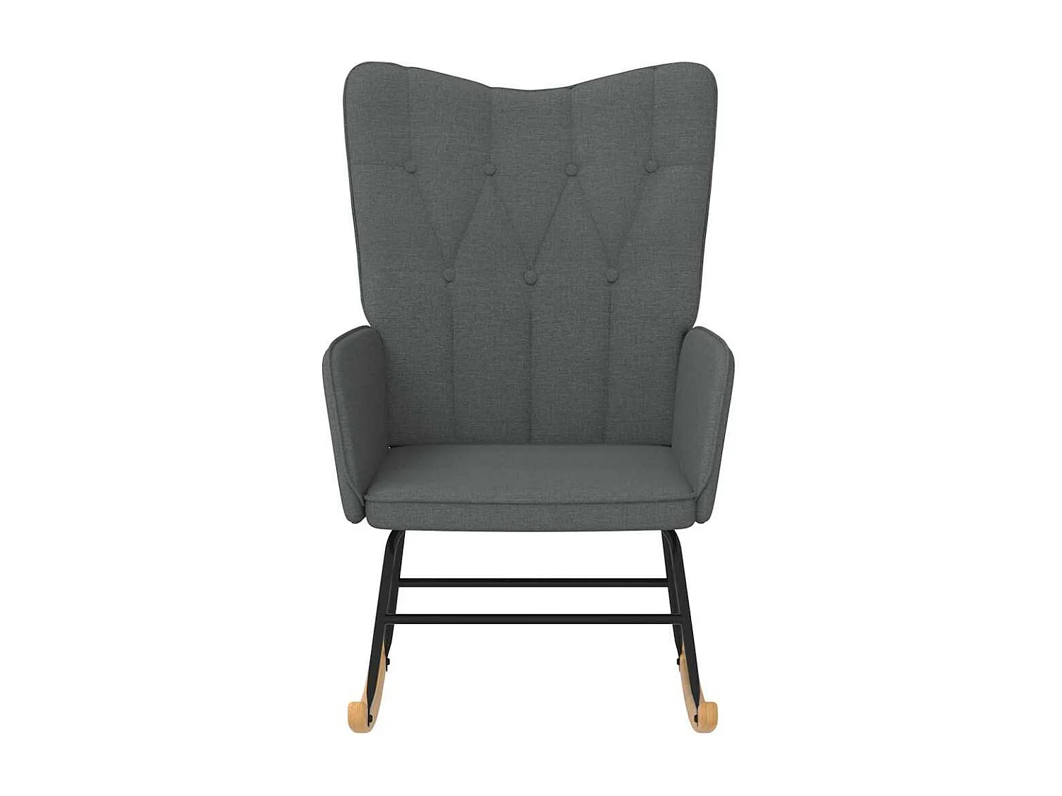 Fauteuil à bascule d'allaitement tissu grise 61 x 78 x 98 cm DEC028985