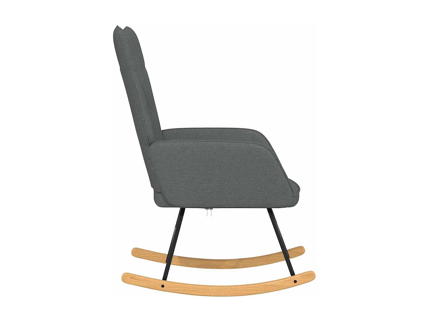 Fauteuil à bascule d'allaitement tissu grise 61 x 78 x 98 cm DEC028985