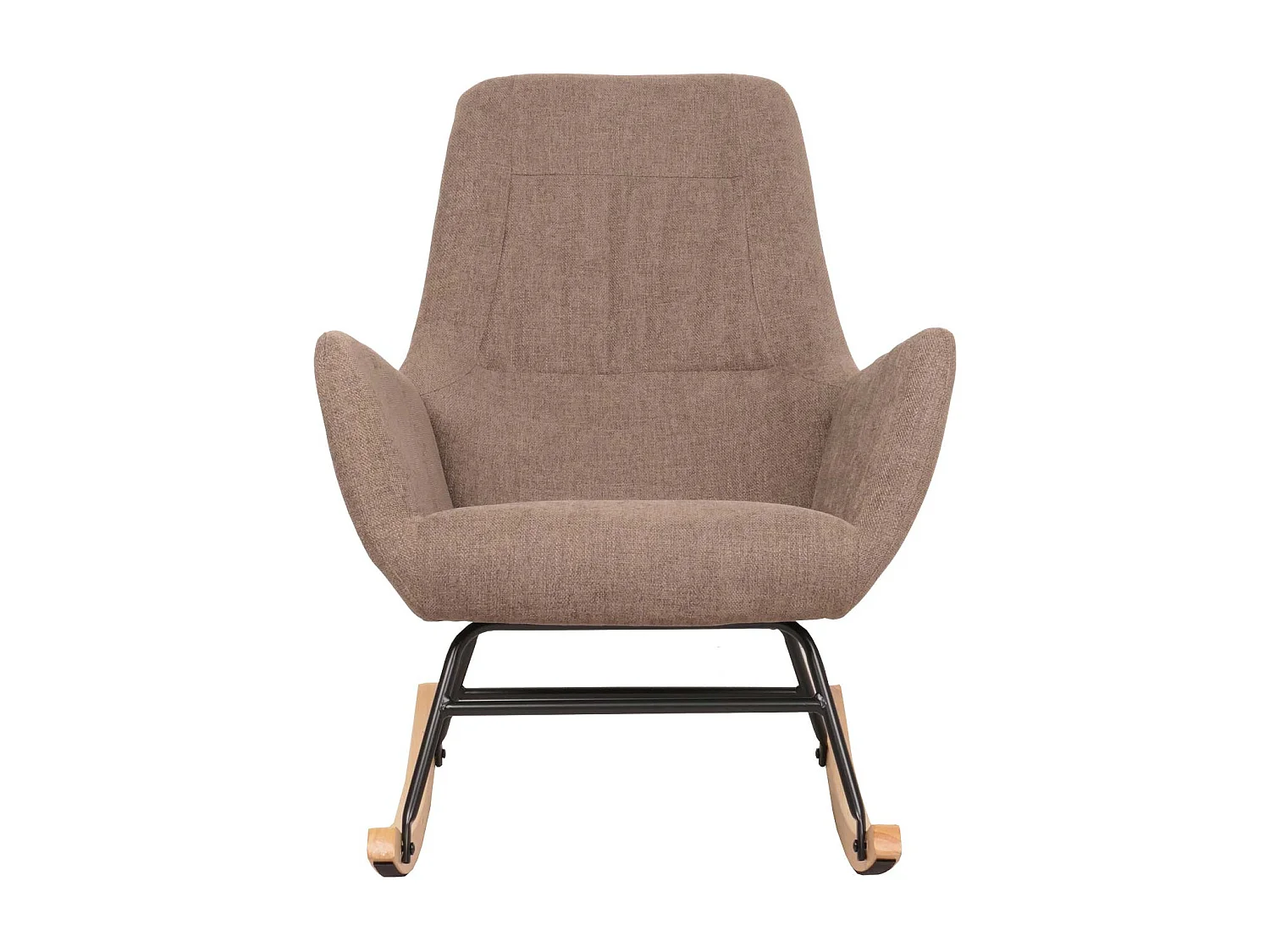 Fauteuil à bascule chaise métal marron 70 x 34 x 73 cm 04_0006908