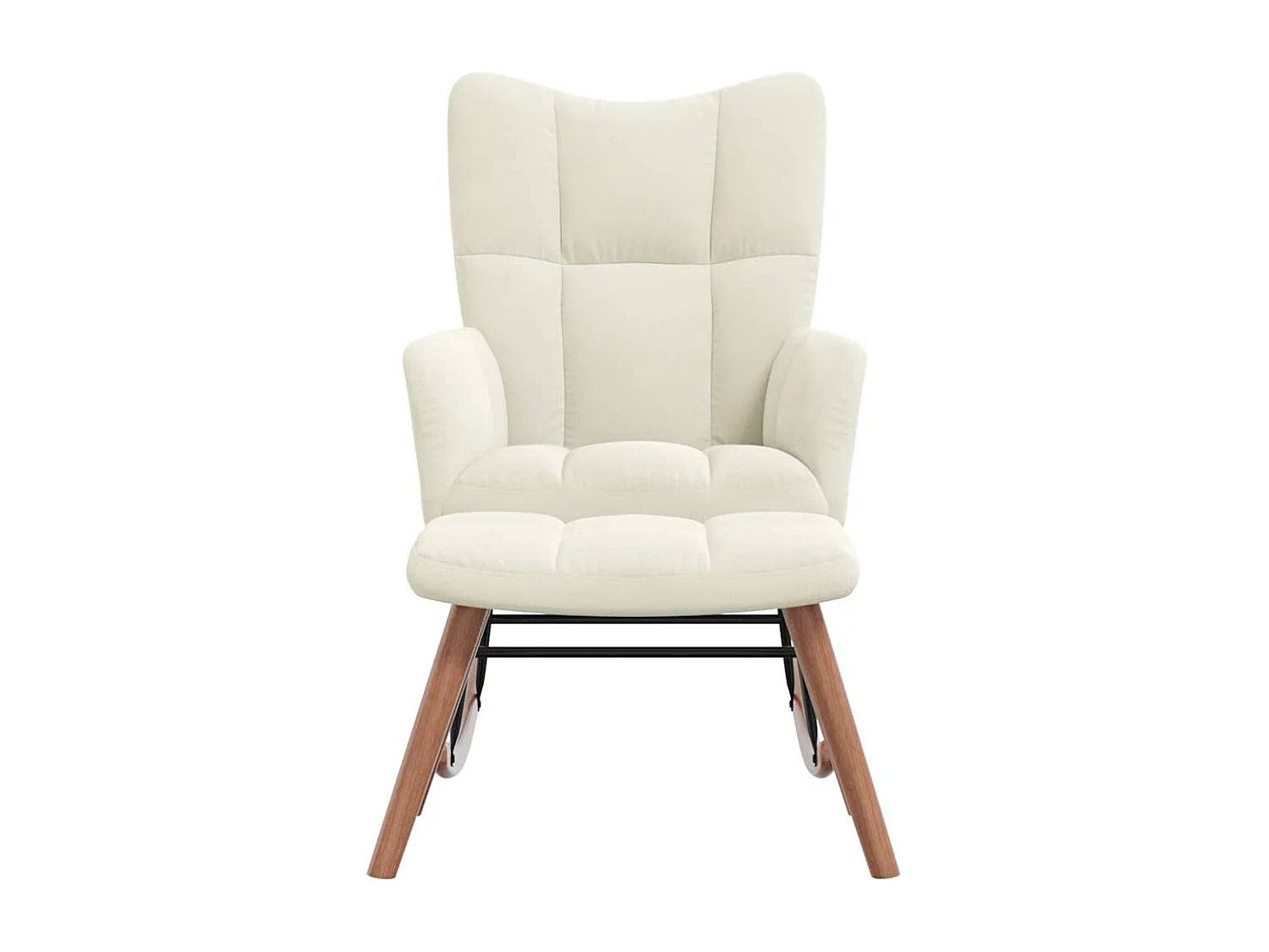 Fauteuil à bascule d'allaitement crème 61 x 78 x 98 cm DEC028772