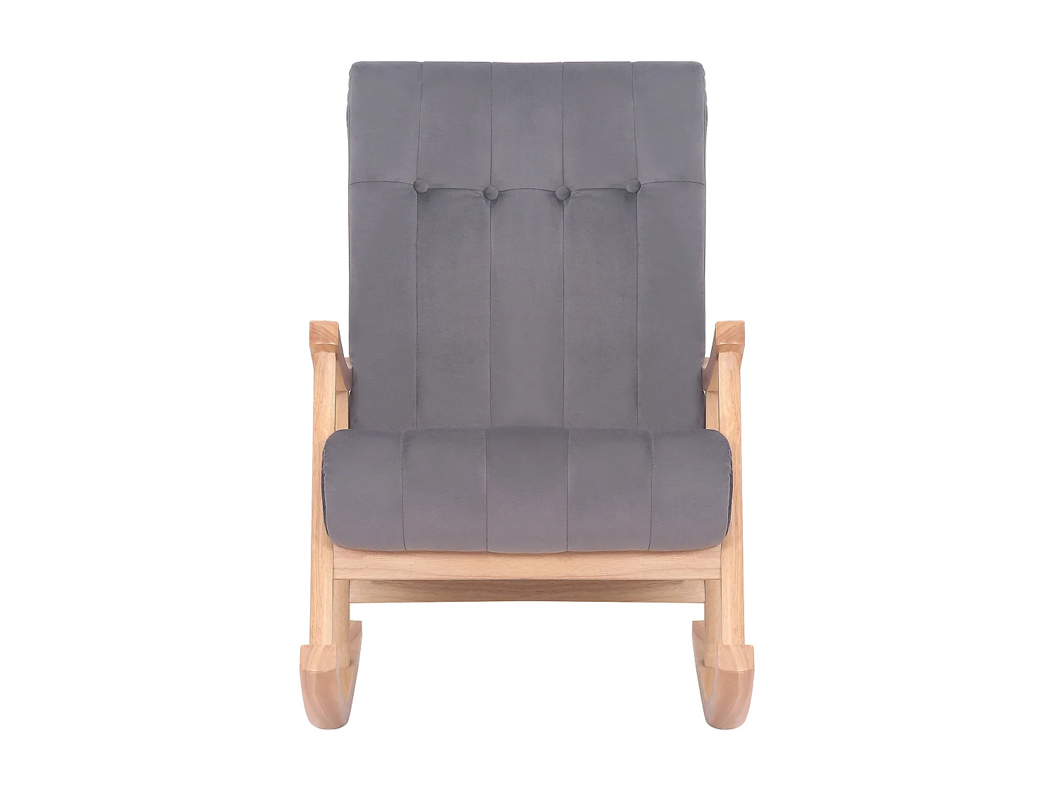 Fauteuil à bascule en bois marron 62 x 92 x 98 cm FAB10077