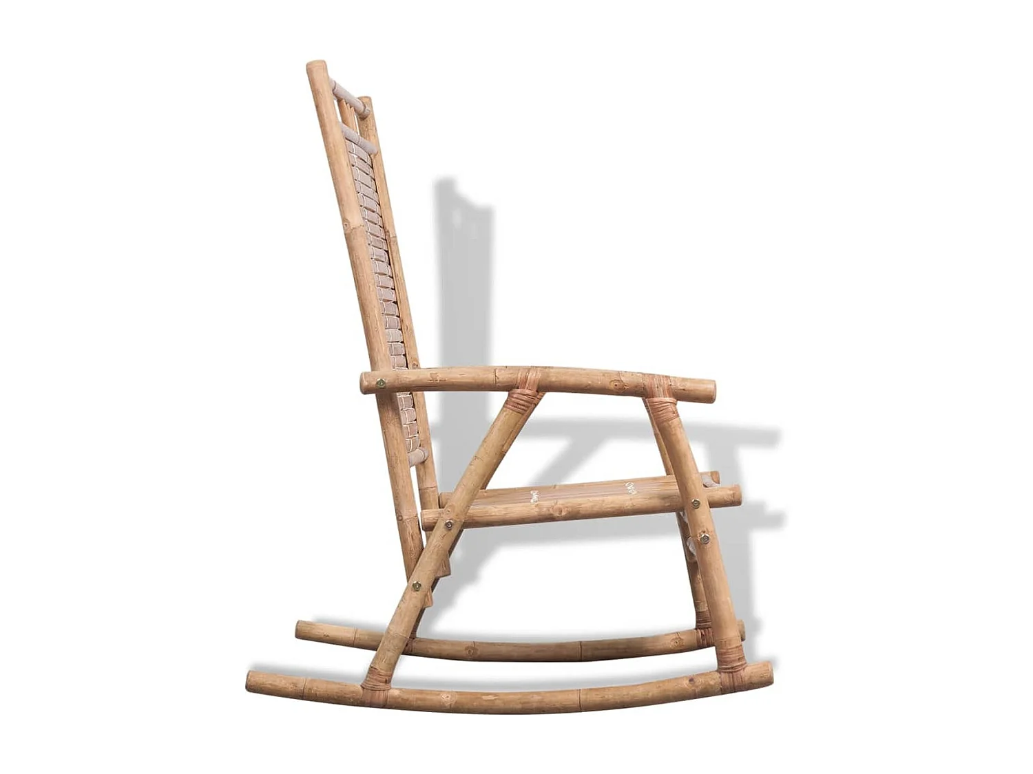 Fauteuil à bascule en bambou marron 66 x 86 x 105 cm DEC028926