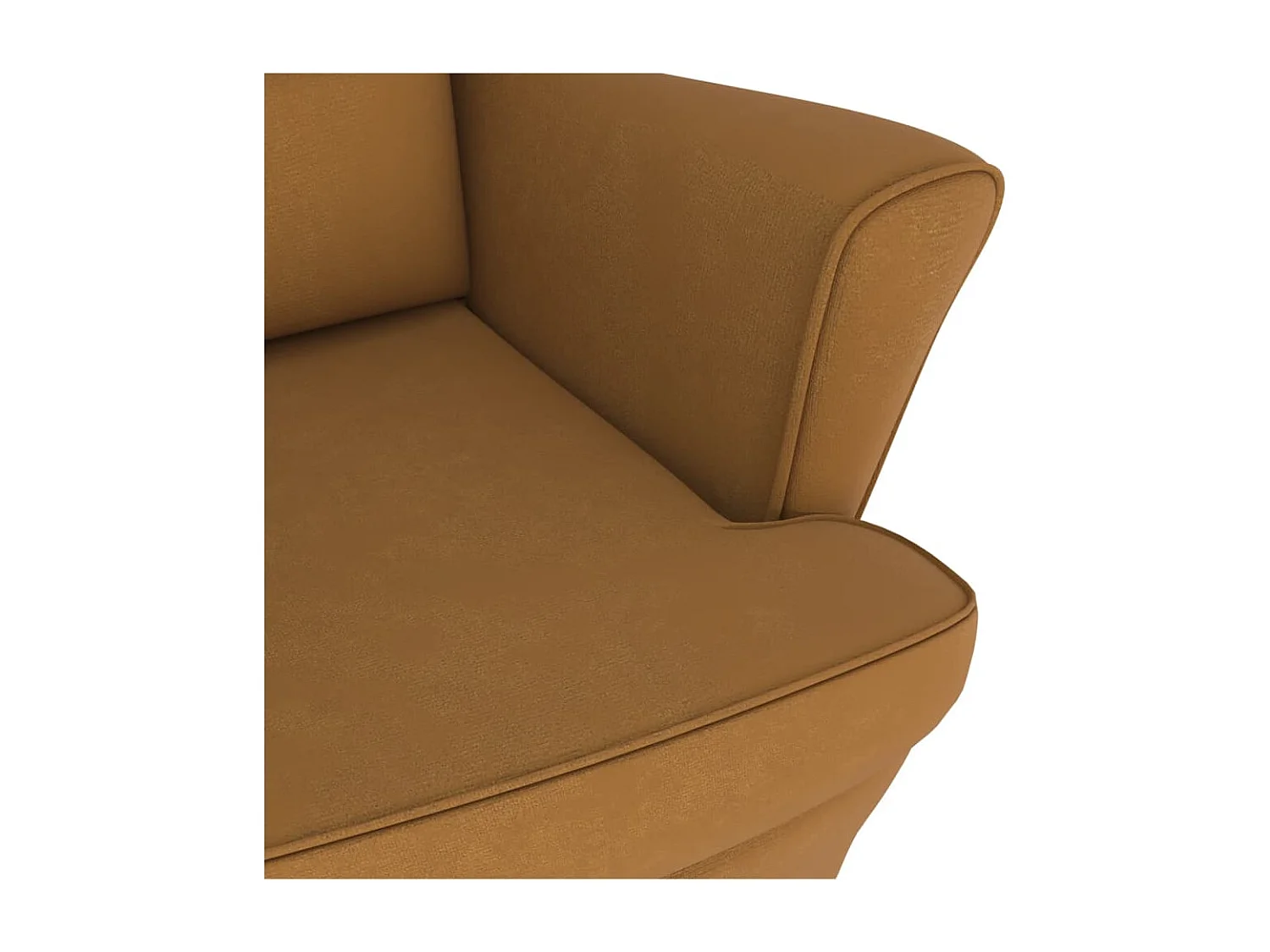 Fauteuil à bascule pieds bois marron 74 x 90 x 102 cm DEC029162