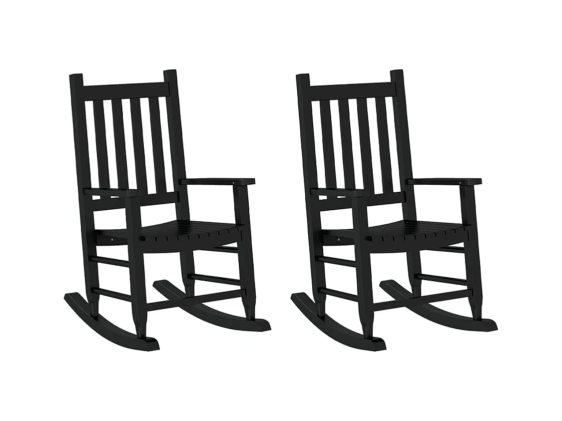 Lot de 2 chaises bois marron 49 x 66.5 x 85.5 cm DEC029119