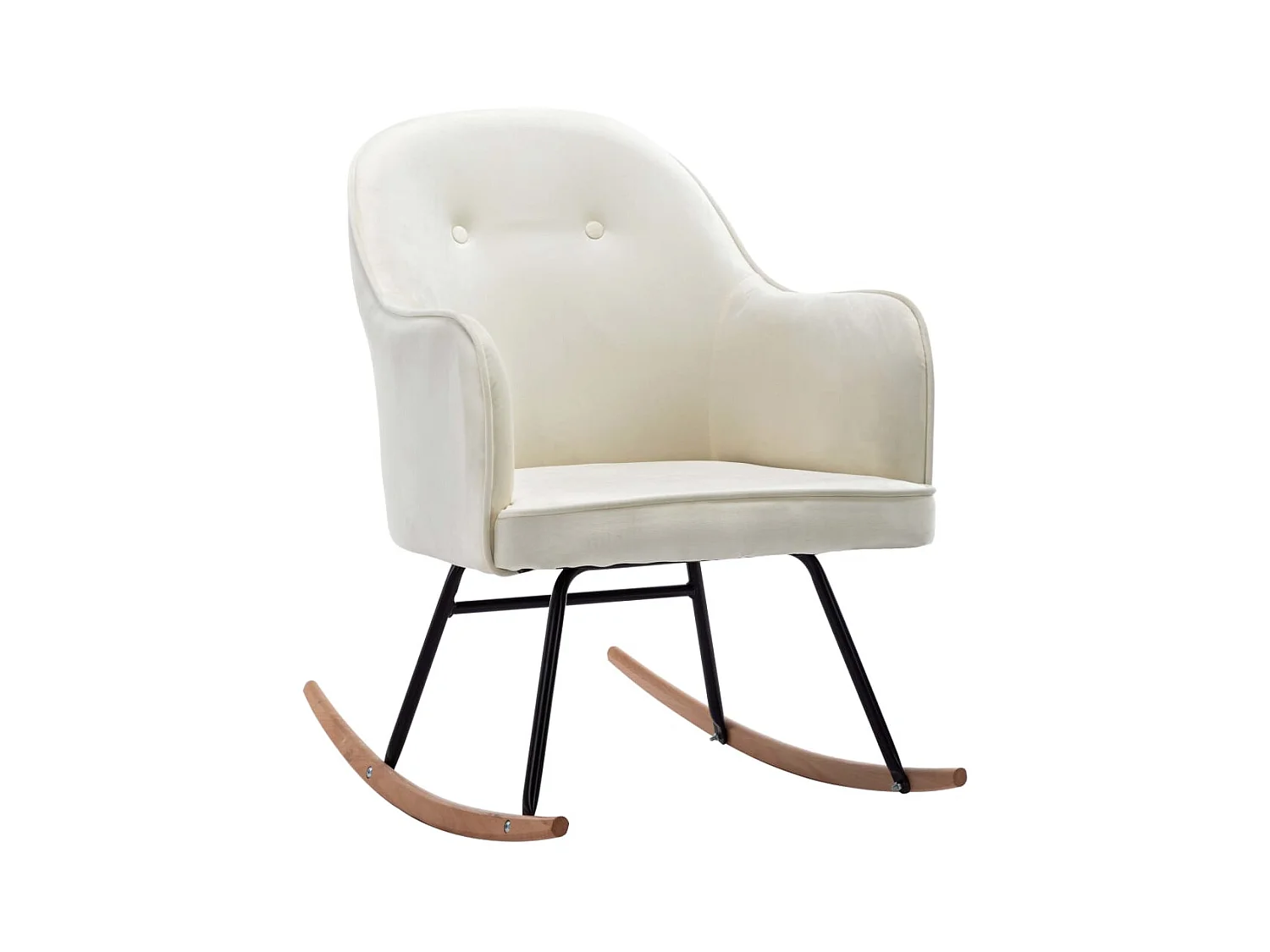 Fauteuil à bascule d'allaitement blanche 60 x 74 x 84 cm DEC028891