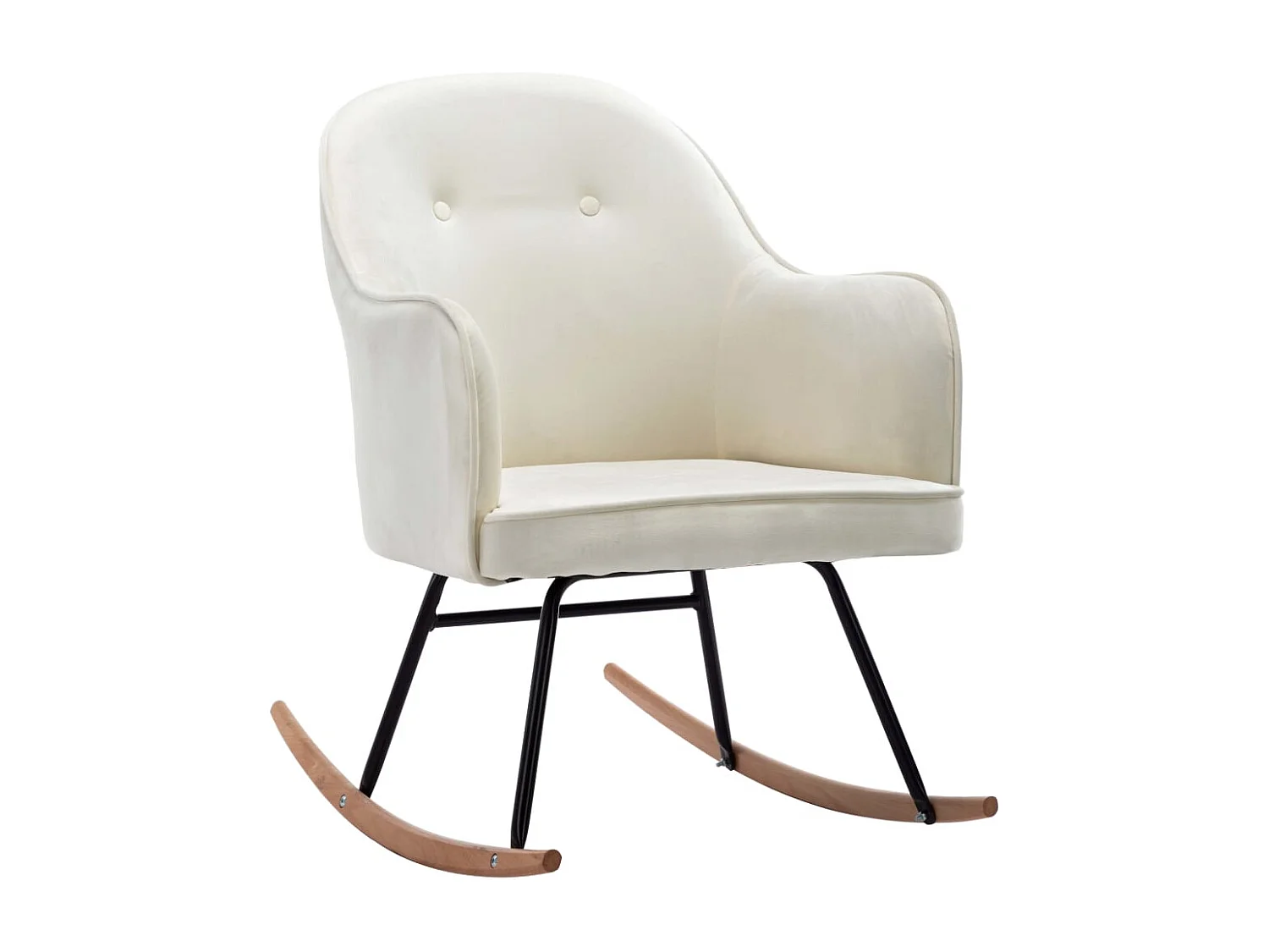 Fauteuil à bascule d'allaitement blanche 60 x 74 x 84 cm DEC028891