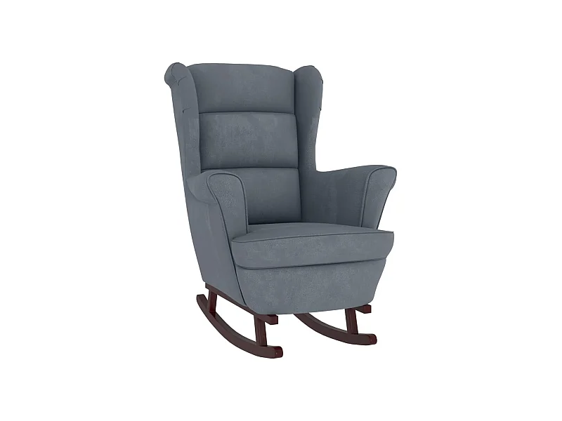 Fauteuil à bascule et bois marron 74 x 90 x 102 cm DEC029142