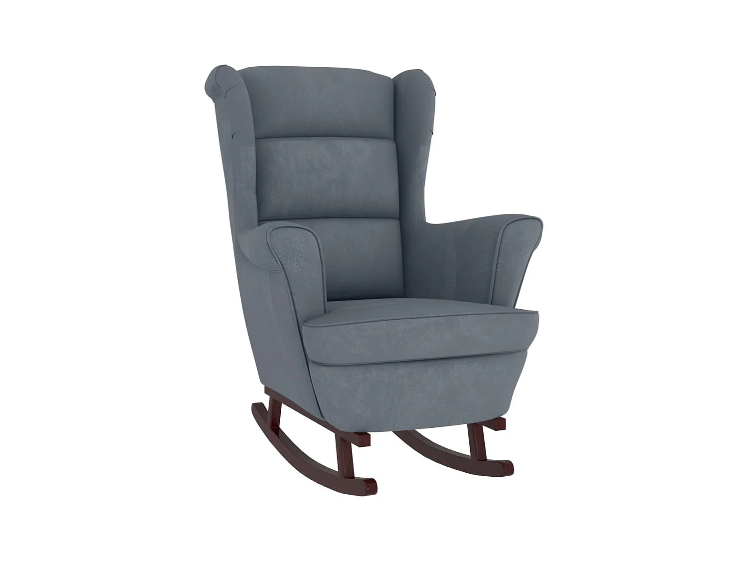 Fauteuil à bascule et bois marron 74 x 90 x 102 cm DEC029142