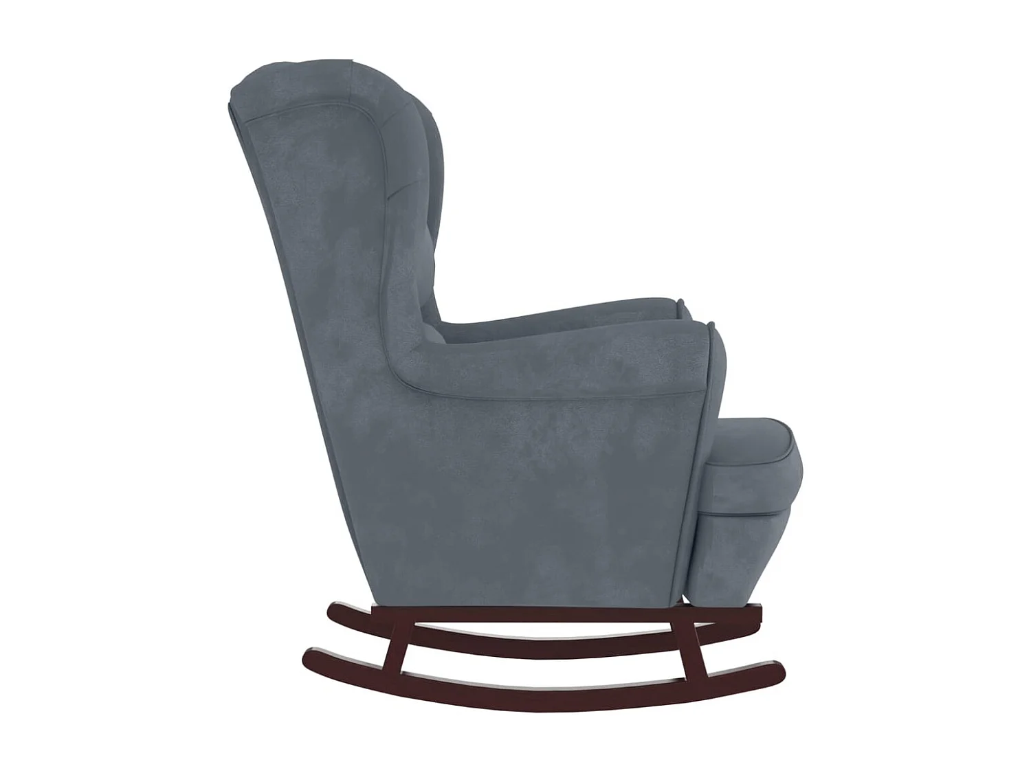 Fauteuil à bascule et bois marron 74 x 90 x 102 cm DEC029142