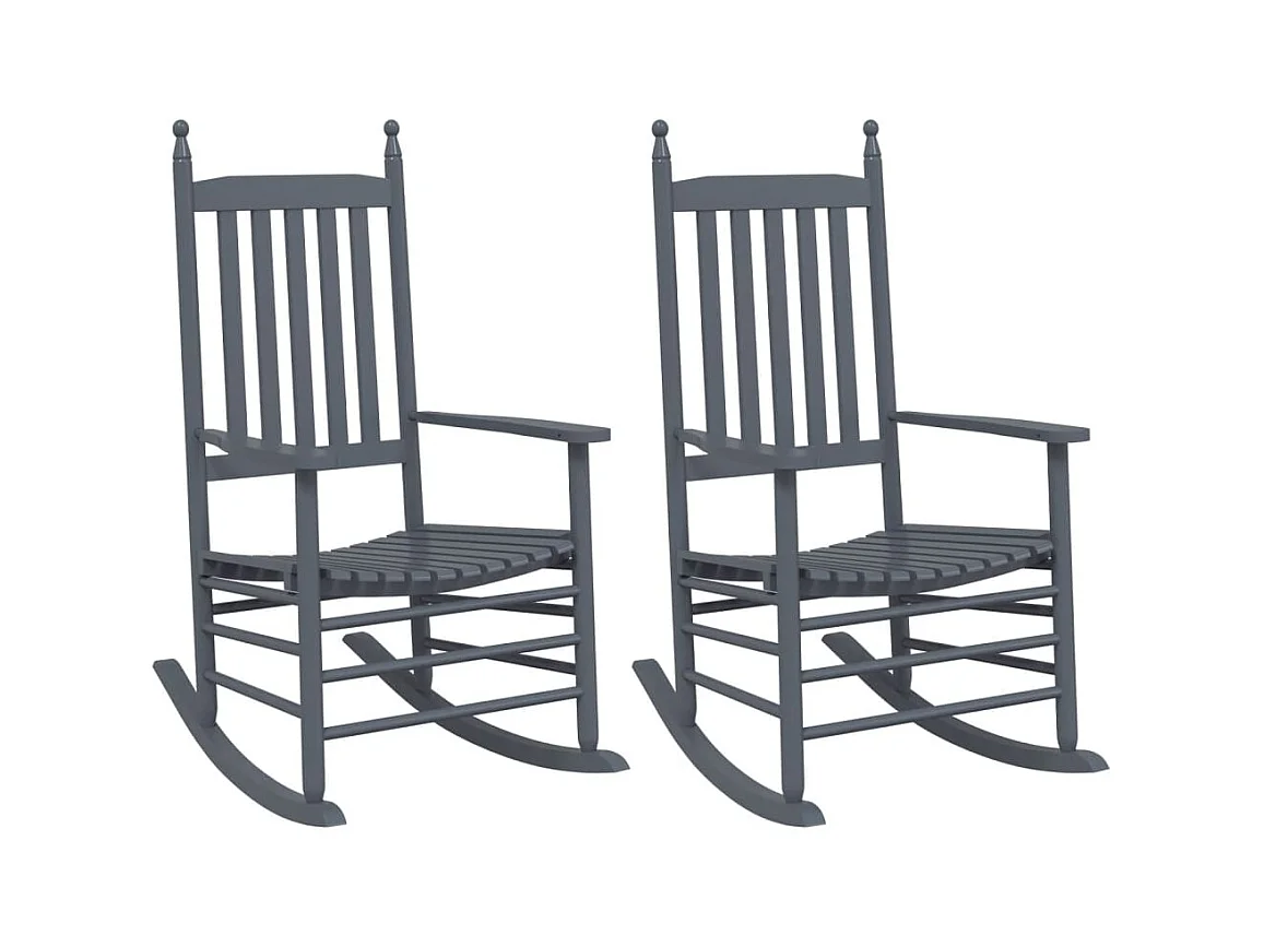 Lot de 2 chaises bois marron 63 x 84 x 115 cm DEC029138