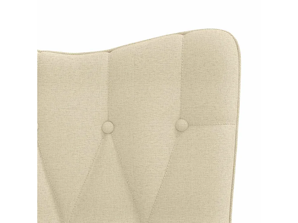 Fauteuil à bascule d'allaitement tissu crème 61 x 78 x 98 cm DEC028915