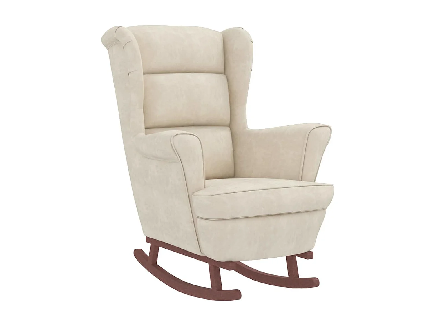 Fauteuil à bascule d'allaitement bois marron 78 x 93 x 97 cm DEC028754