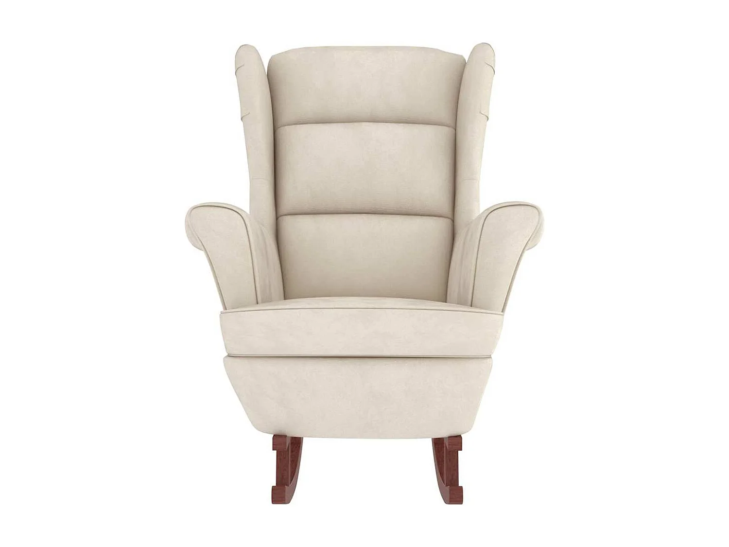 Fauteuil à bascule d'allaitement bois marron 78 x 93 x 97 cm DEC028754