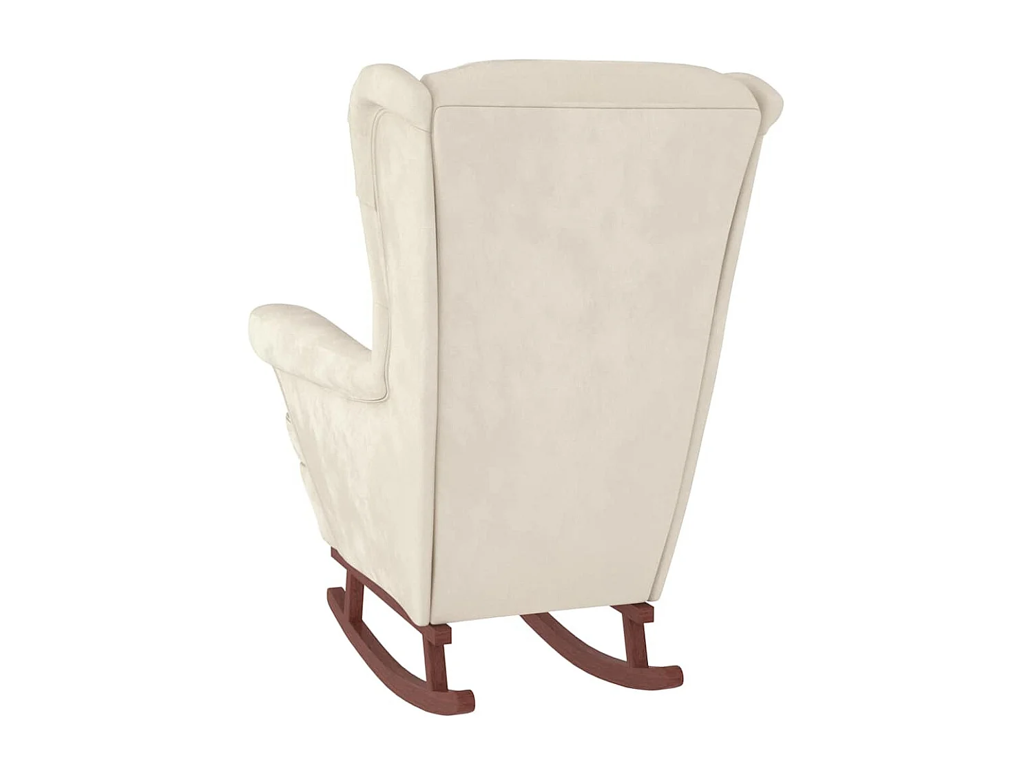 Fauteuil à bascule d'allaitement bois marron 78 x 93 x 97 cm DEC028754