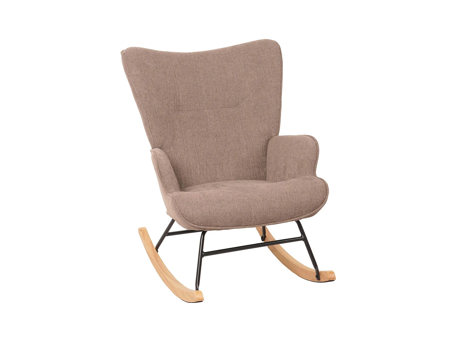 Fauteuil à bascule relaxation métal marron 70 x 33 x 70 cm 04_0006914