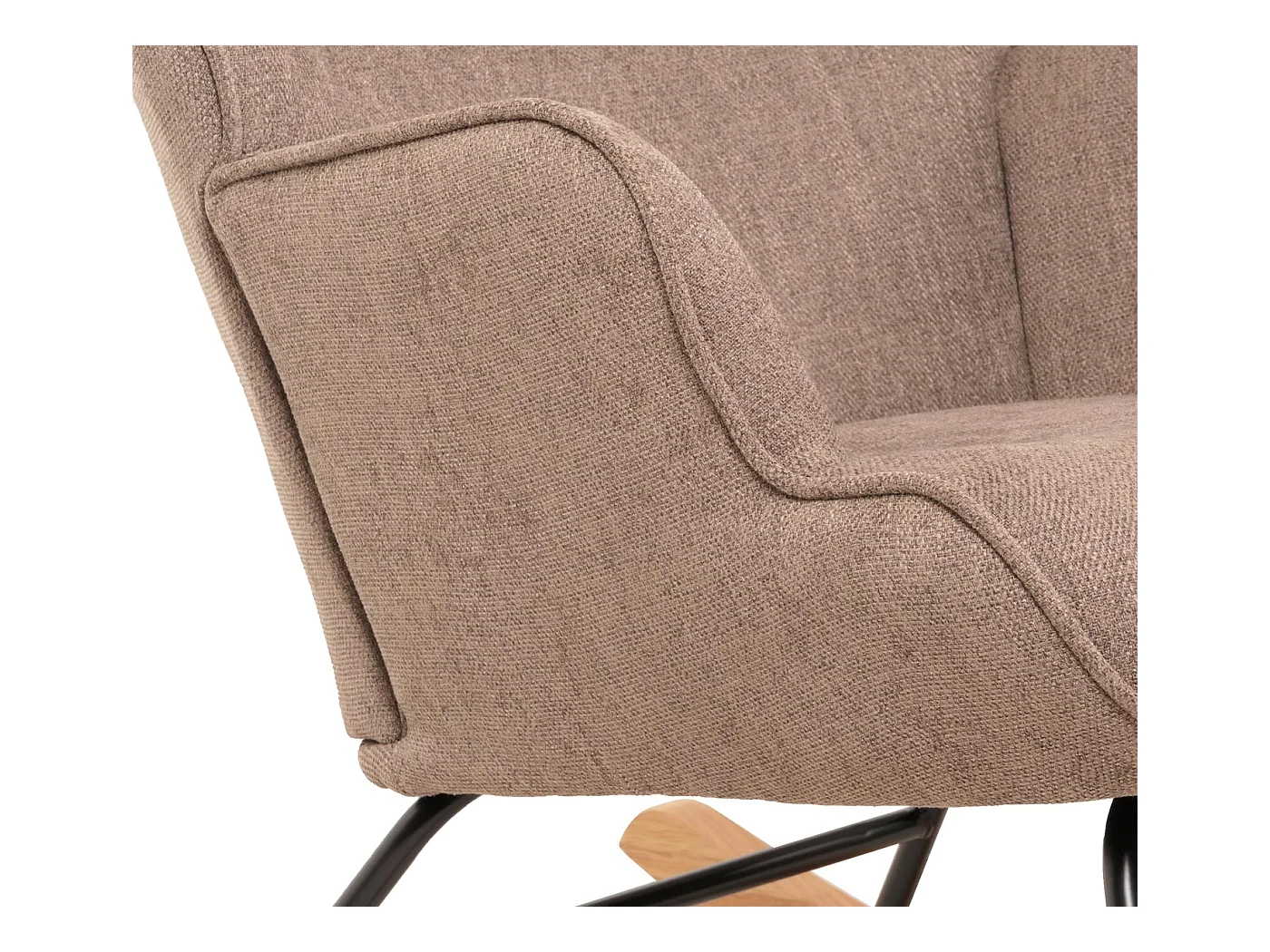 Fauteuil à bascule relaxation métal marron 70 x 33 x 70 cm 04_0006914