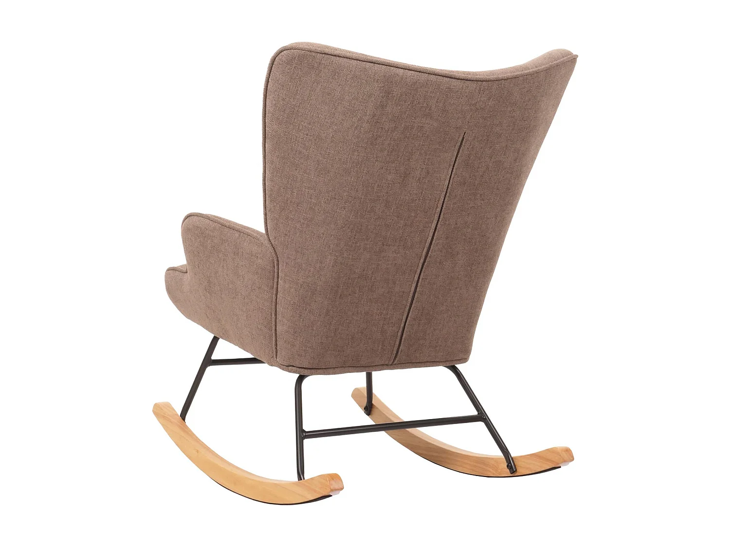 Fauteuil à bascule relaxation métal marron 70 x 33 x 70 cm 04_0006914